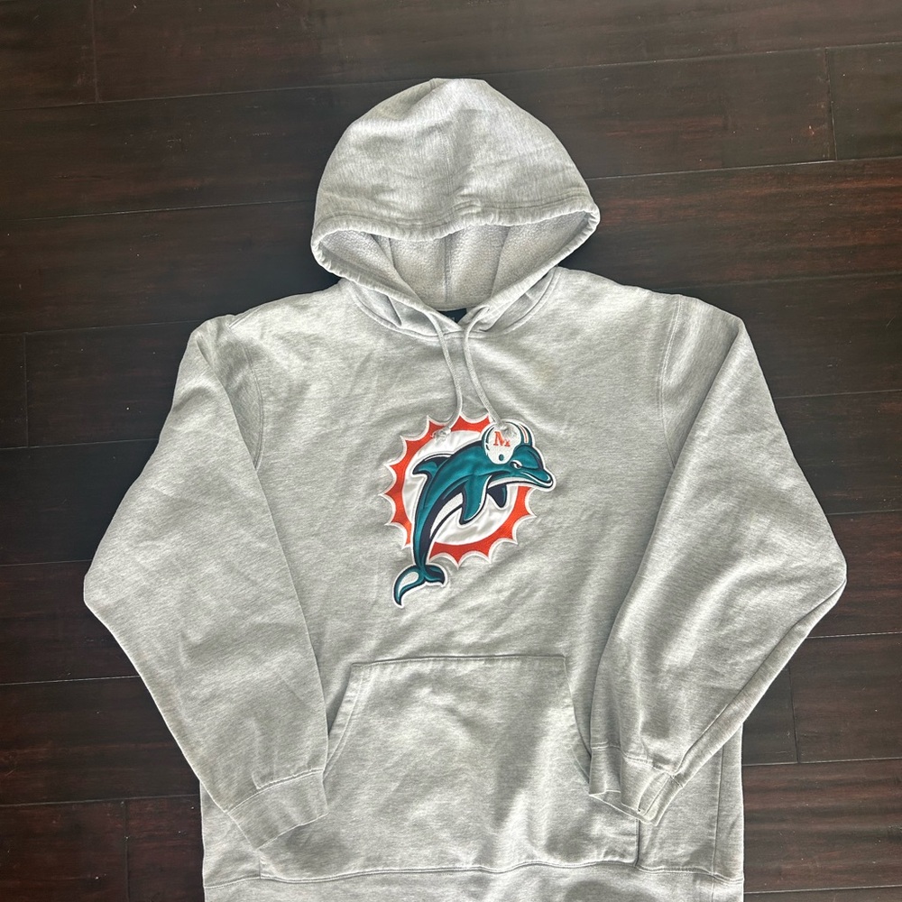 NFL Gray Sweater with Miami Dolphins Logo